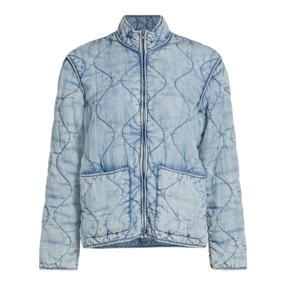 Rails Light Blue Quilted Women's Jacket - Picture 3 of 5